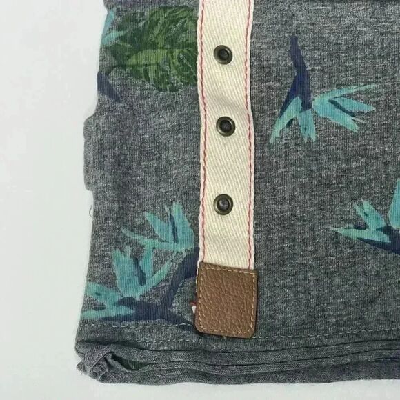 NWT Mini Shatsu Aloha Suspenders Polo Tropical/Birds Grey Toddler Boy 2T - Picture 4 of 13